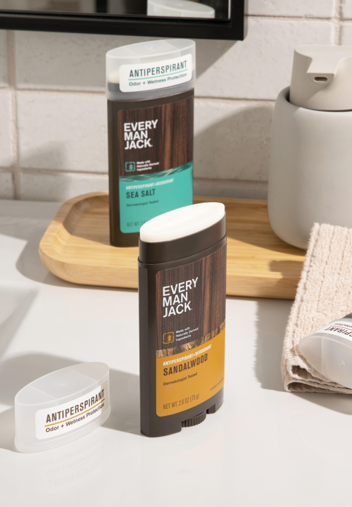 Bathroom Counter with Antiperspirant