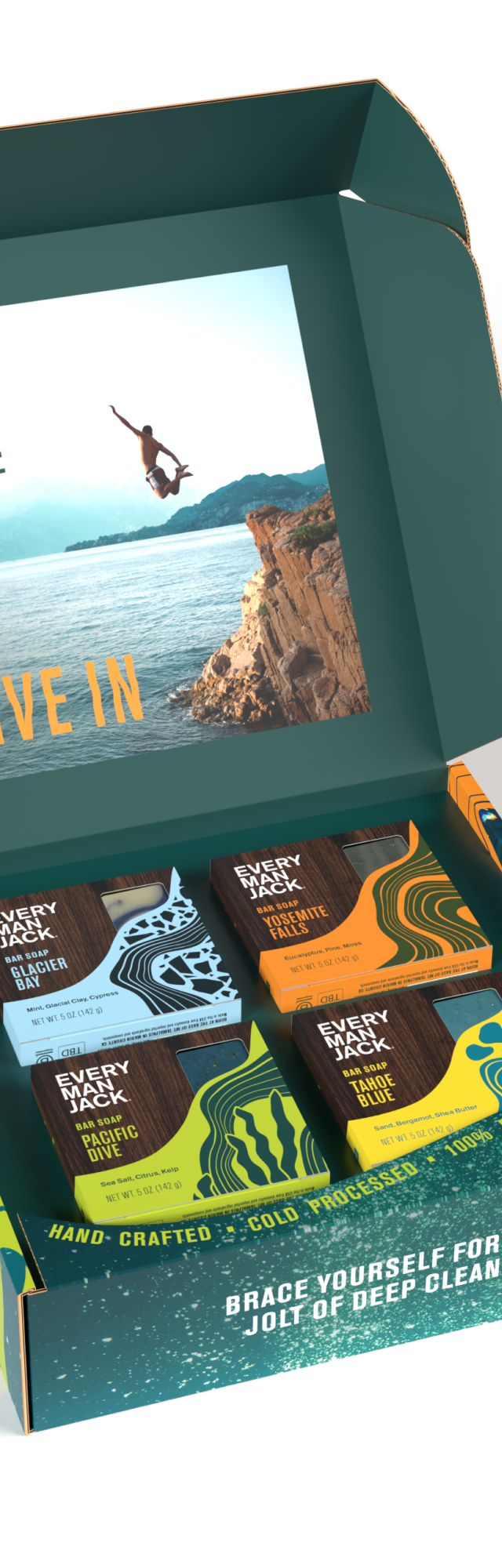 Cold Plunge Kit 8 Pack with a scenic background and text 'DIVE IN'