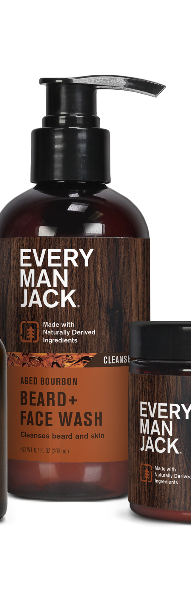 Aged Bourbon Beard Care Starter Bundle including Beard Oil, Beard + Face Wash, and Beard Butter