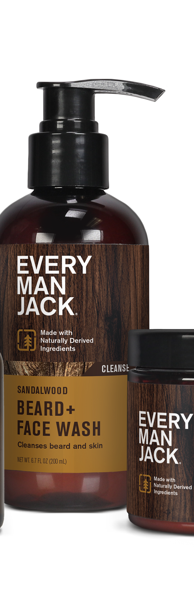 Sandalwood Beard Care Set: Beard Oil, Face Wash, and Beard Butter