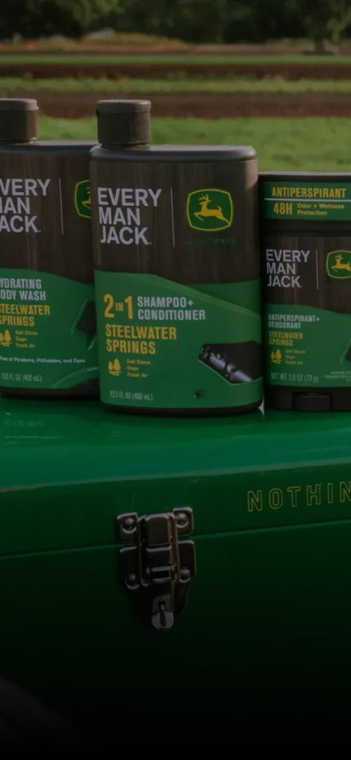 John Deere Products in the back of a truck