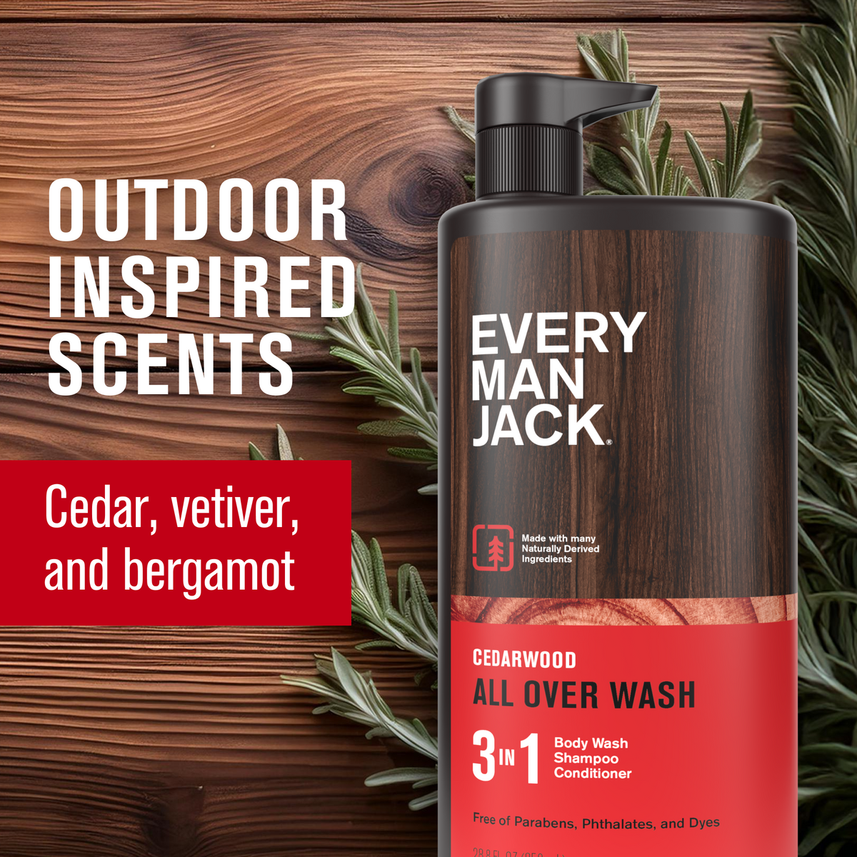 3-in-1 All Over Wash 28.8oz – Every Man Jack