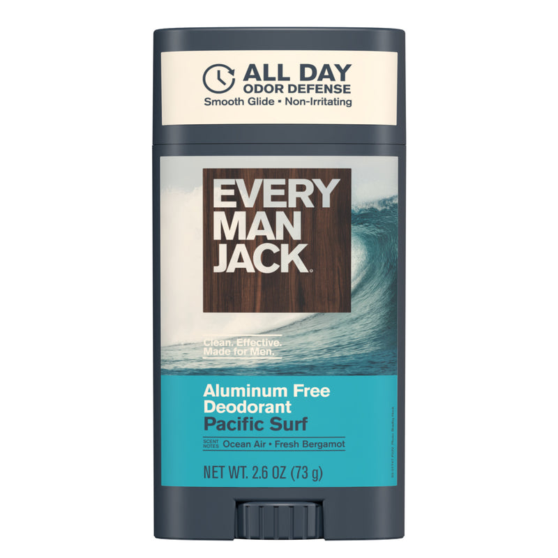 Front view of 48 Hour Odor Defense Deodorant showcasing aluminum free Pacific Surf deodorant stick on a white background