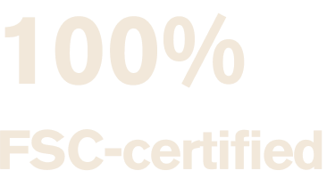 Forest Stewardship Council 100 percent certified badge