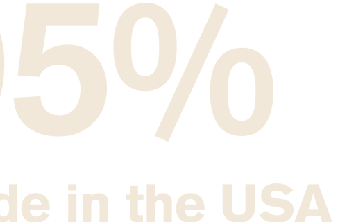 95% Made in the USA