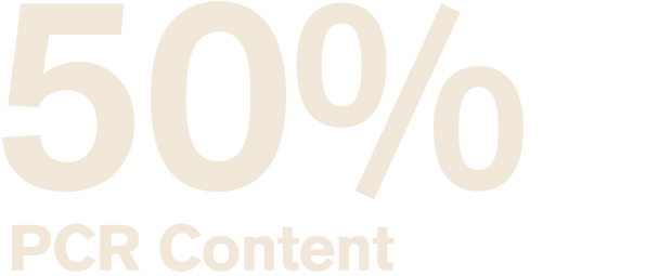 50% PCR Content