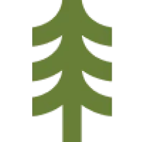 Icon representing clean ingredients with a green tree symbolizing natural elements.