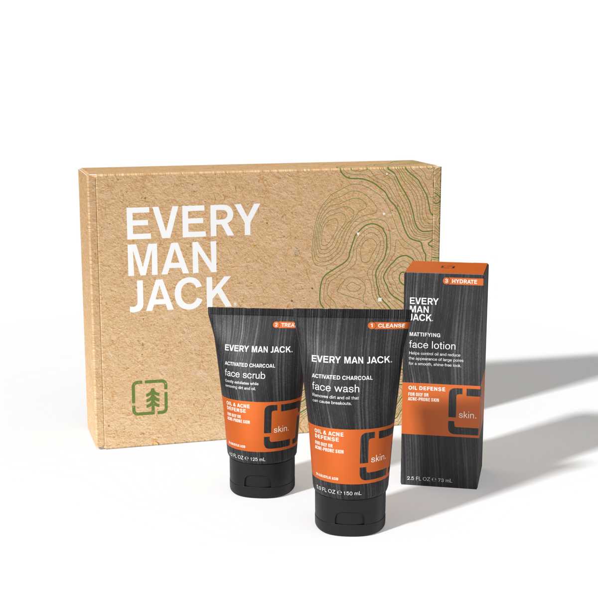 Oil Defense Set for Men's Oily, Acne-Prone Skin | EVERY MAN JACK